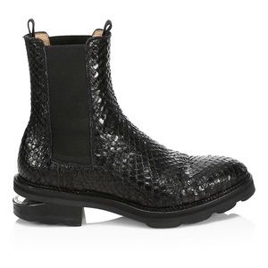 Alexander Wang Andee Anaconda Chelsea Boots
